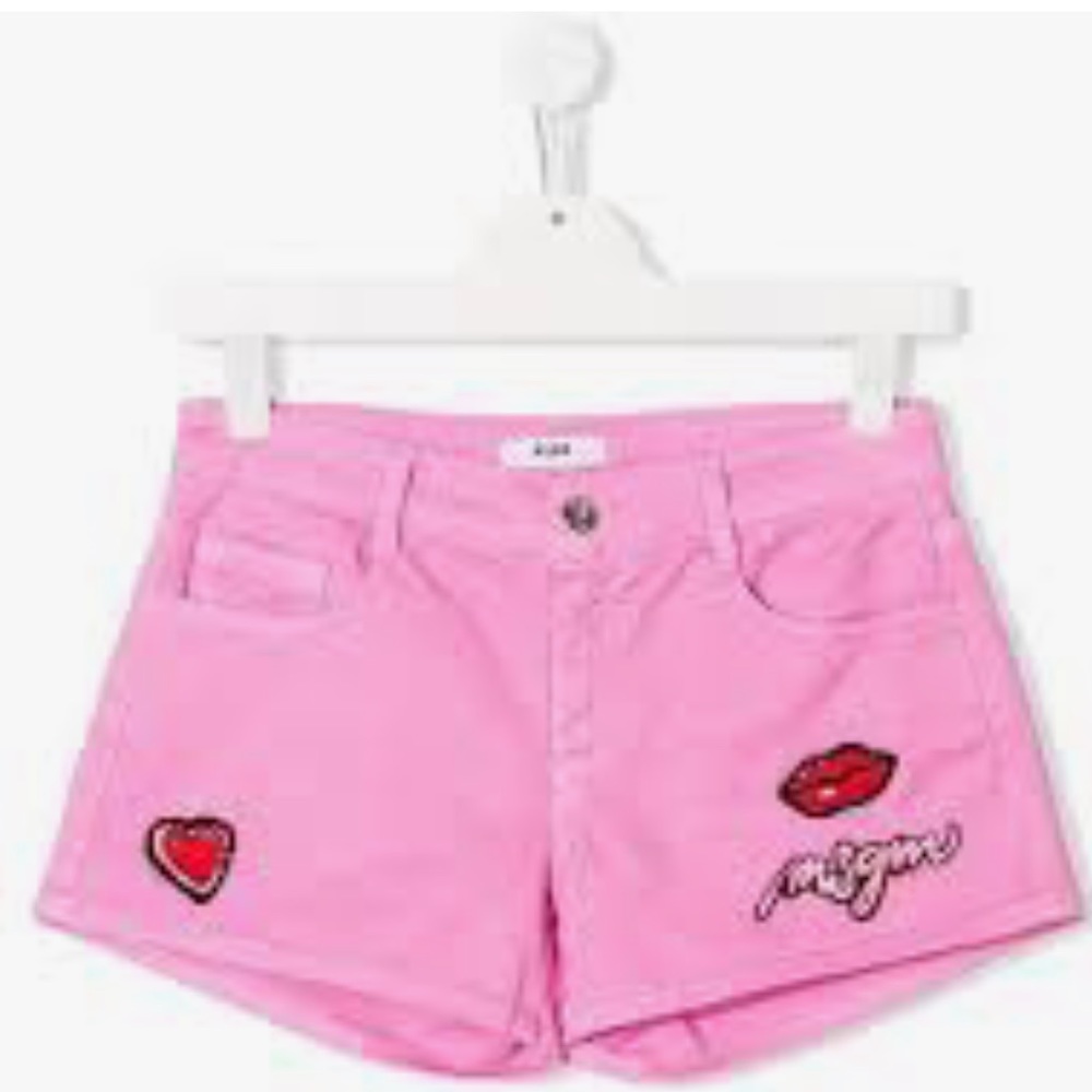 MSGM pink denim shorts